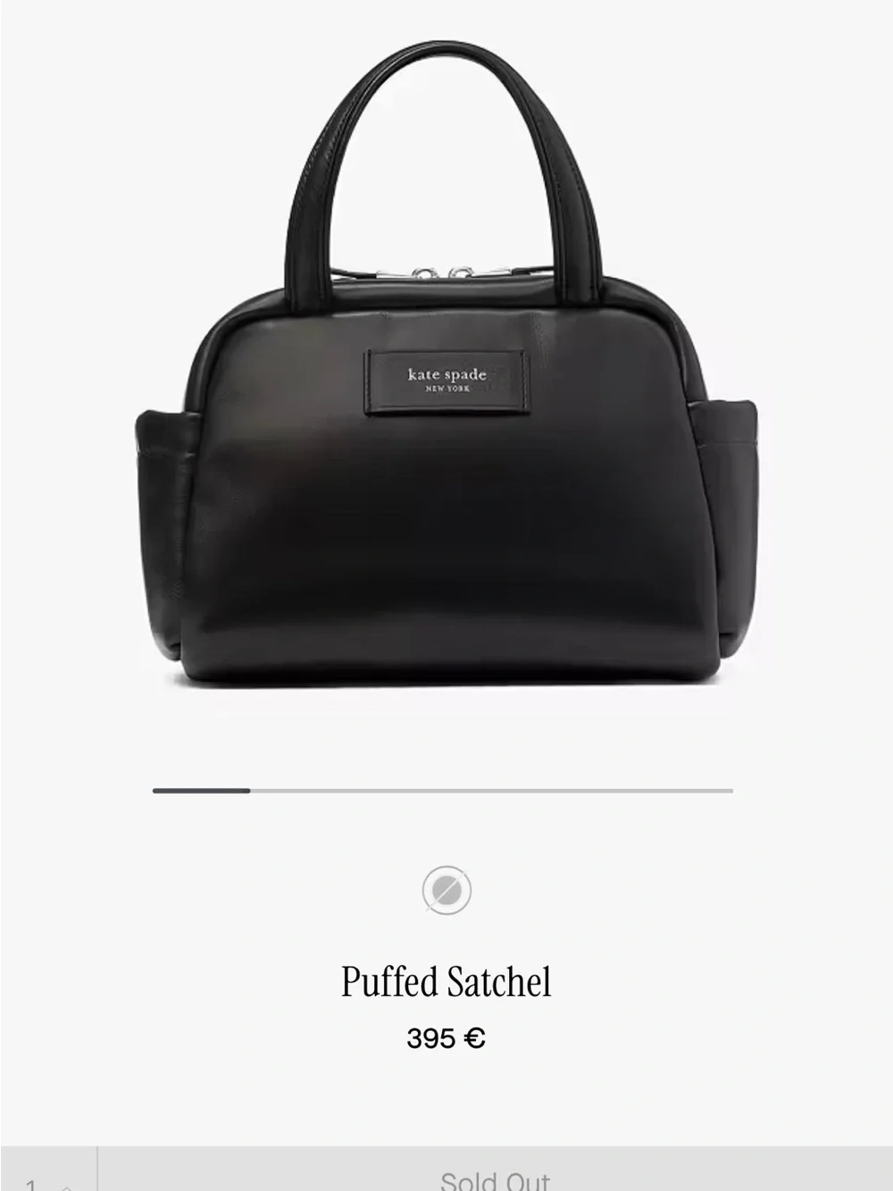 kate spade Black Puffed Satchel Handbag - Crossbody